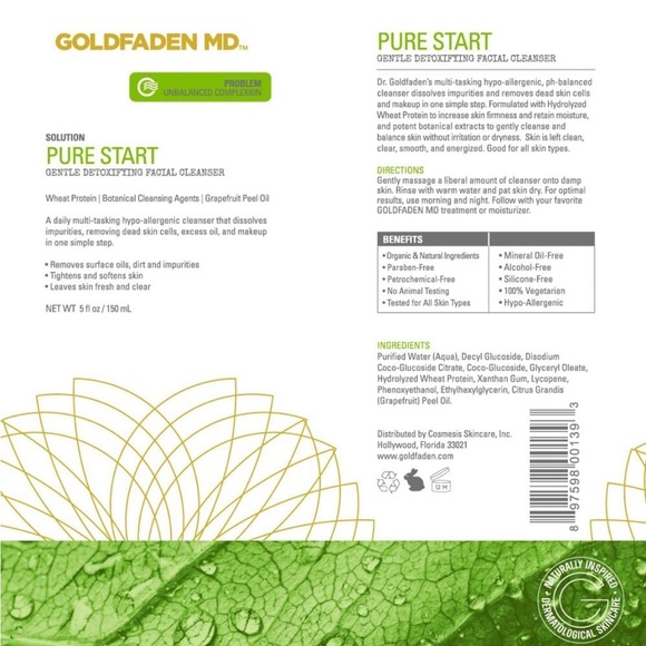 Pure Start Facial Cleanser - White - Picture 5 of 6